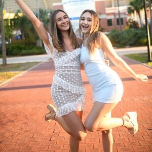 MAJORELLE Bandit Mini Dress in Cream